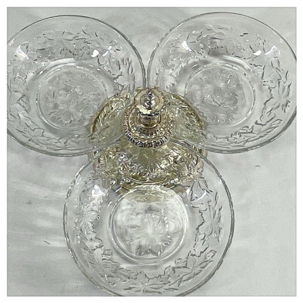 Vintage Princess House Crystal Drip Tray Carousel